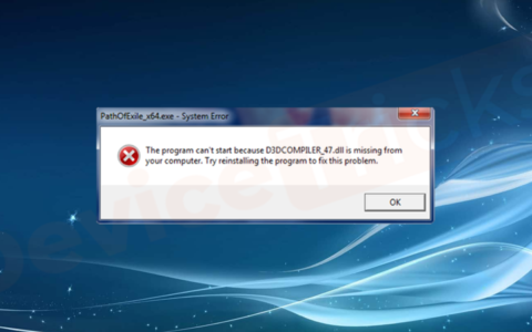 “程序无法启动，因为您的计算机中缺少 d3dcompiler_47.dll”。如何解决？