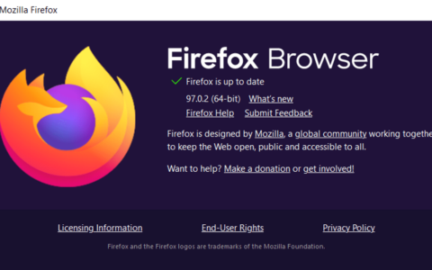 firefox 97.0.2 和 firefox esr 91.6.1 发布了重要的安全修复程序