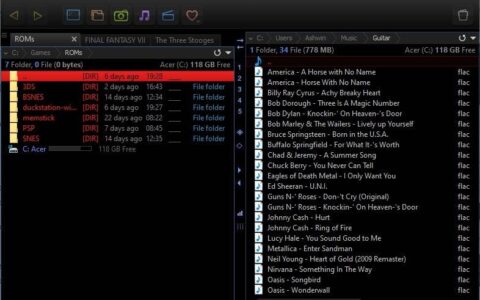 nexusfile是类似于total commander的免费双窗格文件管理器