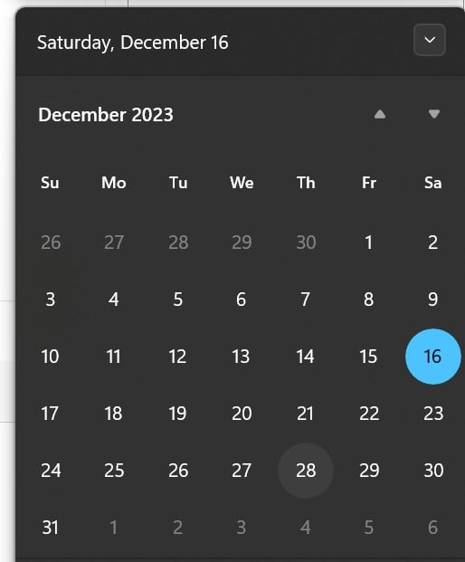 view-calendar-windows-11