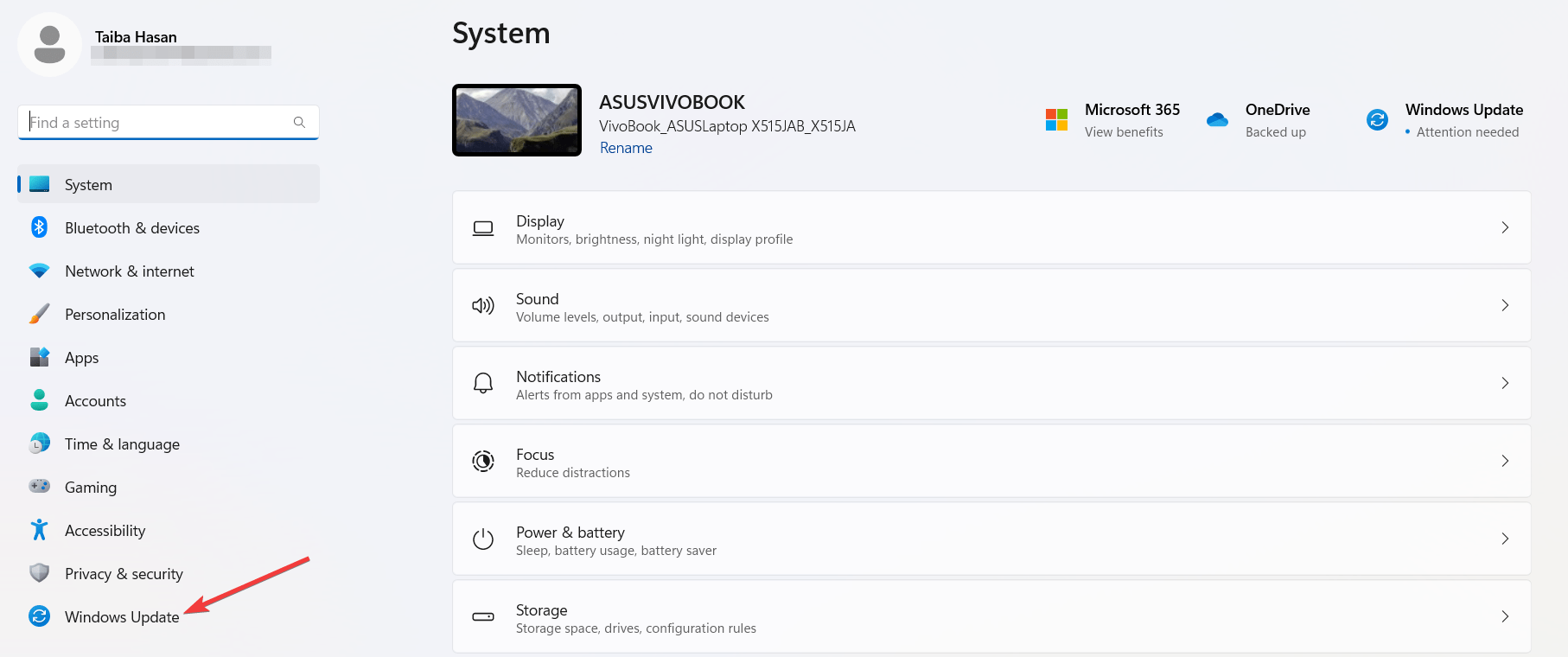 select-windows-update-from-left-panel