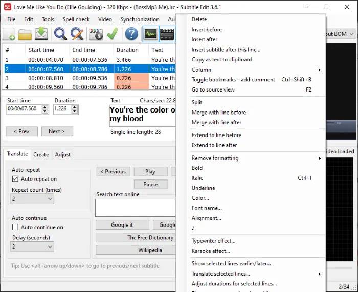 subtitle-edit_how-to-create-lrc-file-in-windows-11-10-1