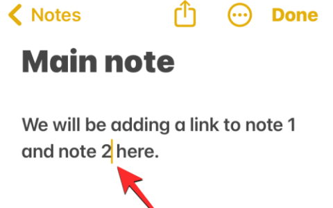 ios 17：如何在iphone上的笔记中链接其他笔记