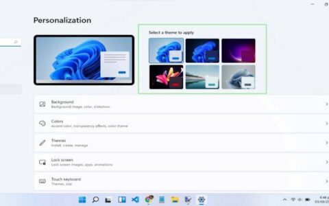 如何在 windows 11 上更改主题或自定义主题