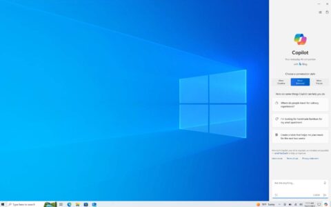 microsoft 开始在 windows 10 的 windows 预览版中推出 copilot