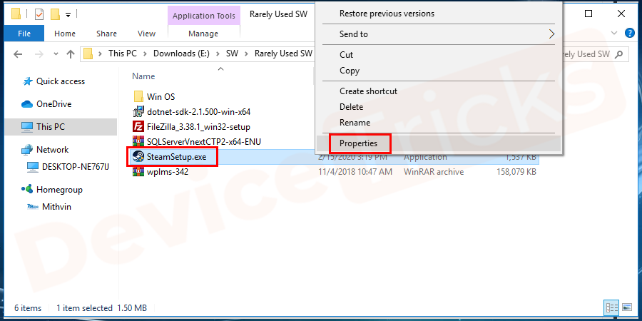 open-the-downloaded-file-properties